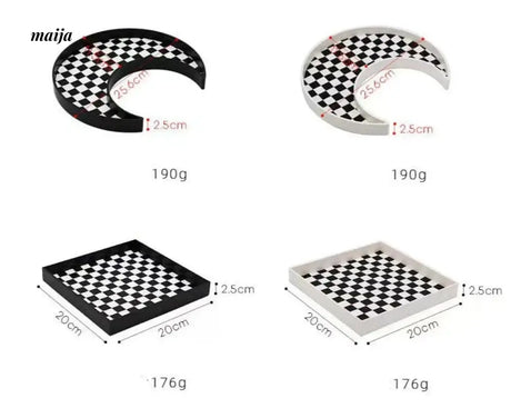 WULIHOME Checkered Board Tray from WULIHOME