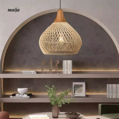 ZHONGSHAN Zen Rattan Chandelier for Restaurant from ZHONGSHAN