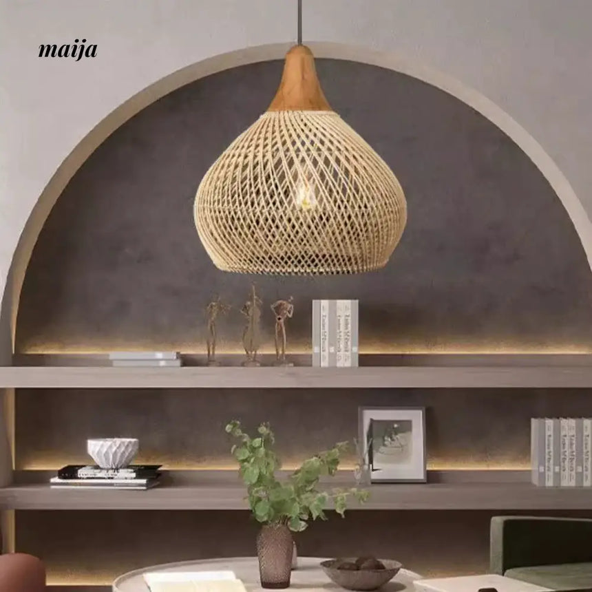 ZHONGSHAN Zen Rattan Chandelier for Restaurant from ZHONGSHAN