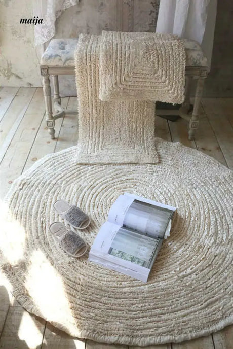 Pleated Cotton Rug from maija