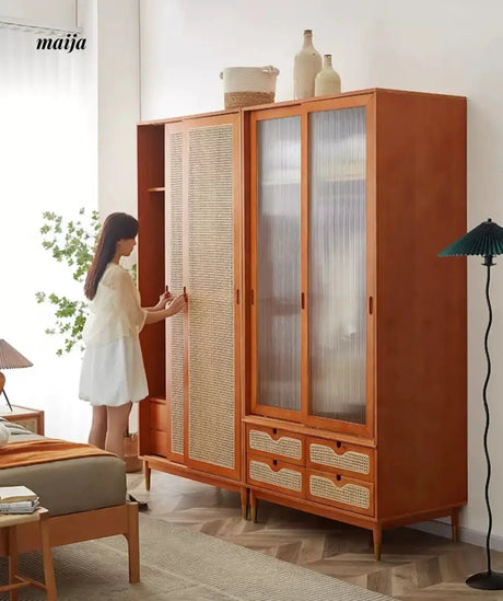 19 DREAM SPACE Solid Wood Sliding Door Wardrobe from 19 DREAM SPACE