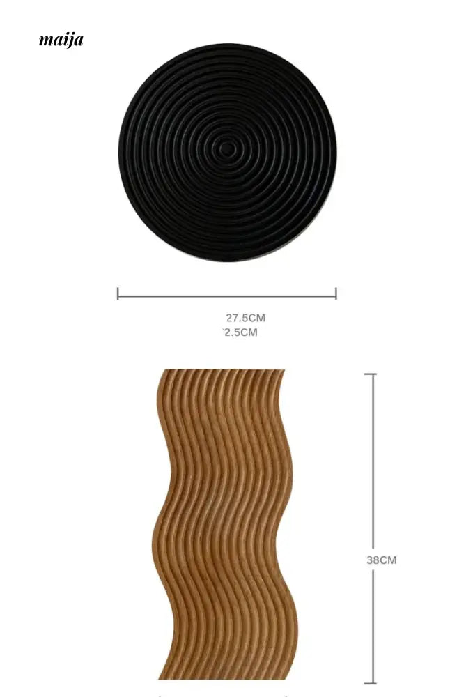 COLOURHUNTER Brand Black Retro Wooden Decorations from maija