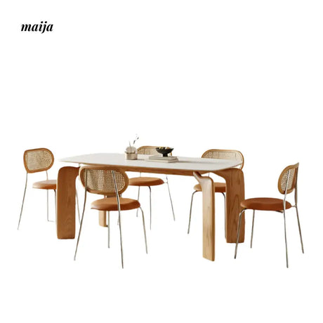 DOSMARS Ella Creamy Elephant Leg Dining Table from DOSMARS