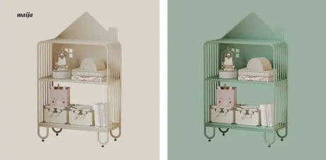 Little House Cream Storage Shelf from Kaiyashi