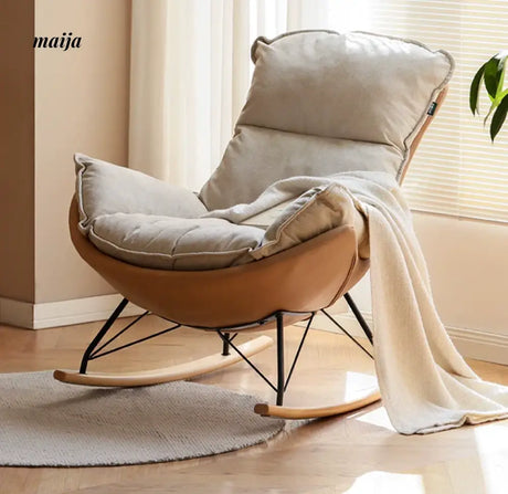 GENJI Eggshell Rocking Chair from GENJI