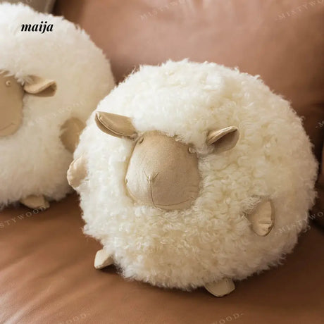 MISTYWOOD Cute Sheep Woolen Pillow for Sleep from MISTYWOOD