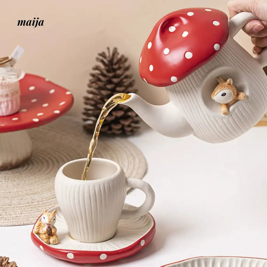 LIVETAI High Quality Mushroom Afternoon Tea Set from maija