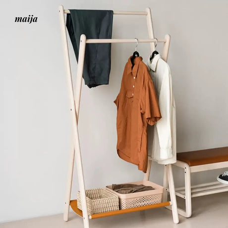 Alvarado Solid Wood Clothing Rack from maija