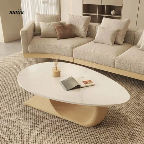 NAVI Snow Mountain Stone Top Coffee Table from maija