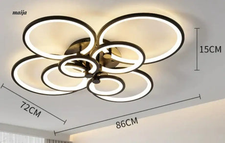 GVG Liyana Looping Circles Ceiling Lamp from GVG