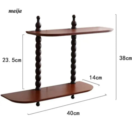 WULIHOME French Wooden Antique Wall-Mounted Shelf from WULIHOME