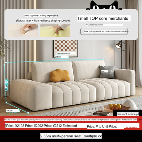 DIPU Landry Scandinavian Cream Modern Sofa from DIPU