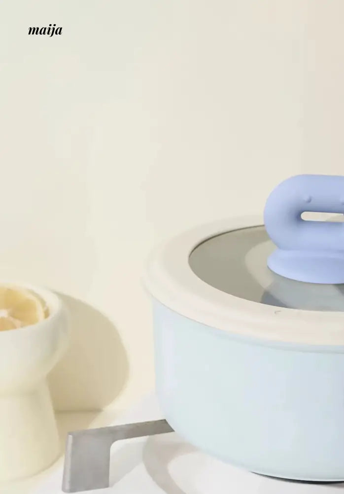 Pastel Blue Milk Steam Pot from CAROTE