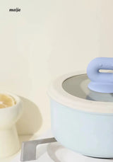 Pastel Blue Milk Steam Pot from CAROTE