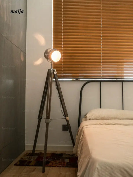 LYNN Tripod Wooden Floor Lamp from Lynn's Lamp