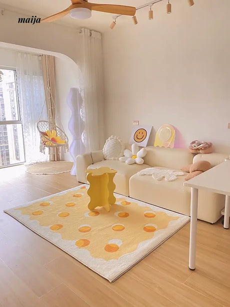 TIPTOE Caramel Cheese Ring Rug from TIPTOE