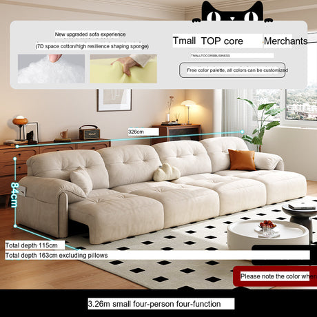DIPU Iris Adjustable Modern Cream Sofa from DIPU