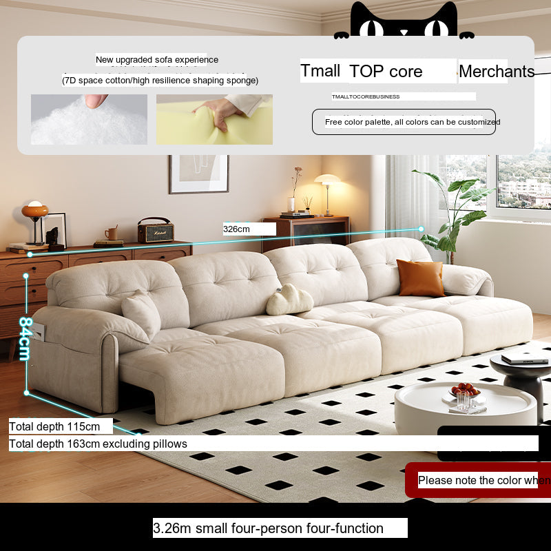 DIPU Iris Adjustable Modern Cream Sofa from DIPU