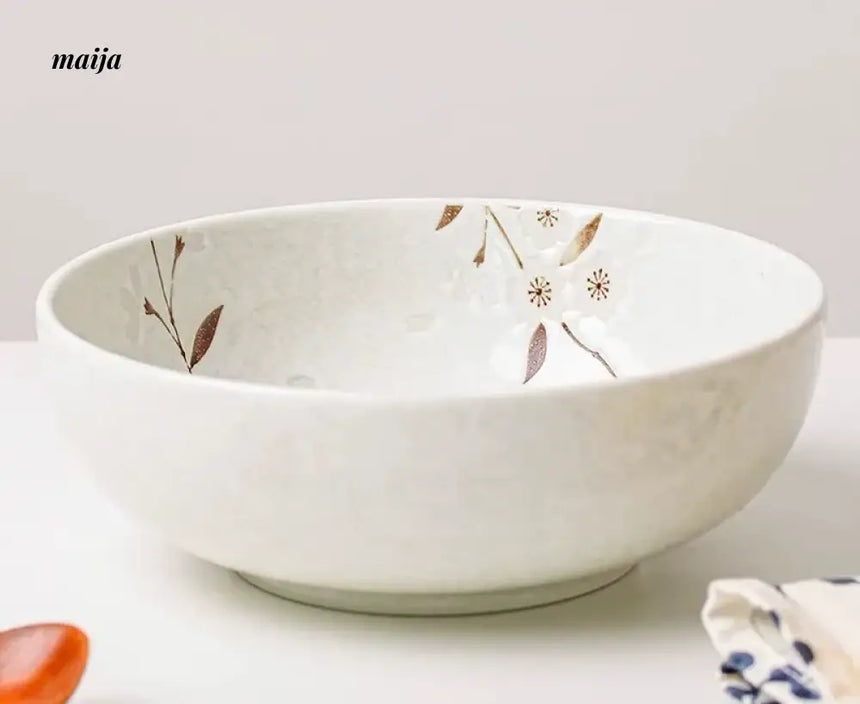 OKADA YAKI Imported Ceramic Soup Bowl from OKADA YAKI
