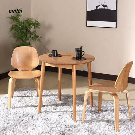 MIKA Minimalist Solid Wood Cafe Dining Chair from MIKA