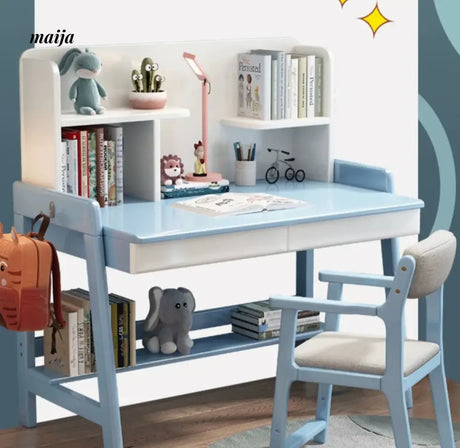 Everly Adjustable Desk with Bookshelves Set from maija