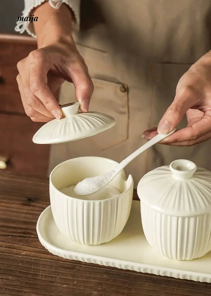 Ceramic Seasoning Jar Set from maija
