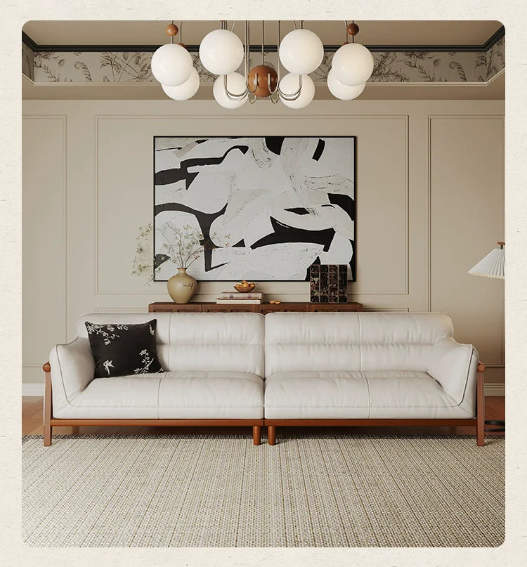 SAMMI Ruby Antique Three-Seater Leather Sofa from SAMMI