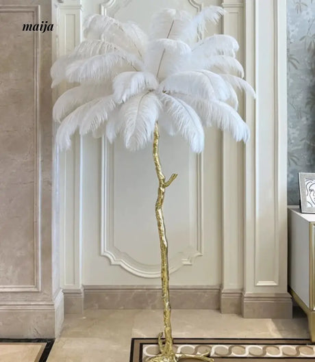 LIVETAI Light Feather Floor Lamp from maija