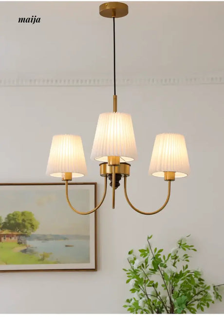 NANCY French Retro Chandelier Modern Bedroom Lamp from NANCY