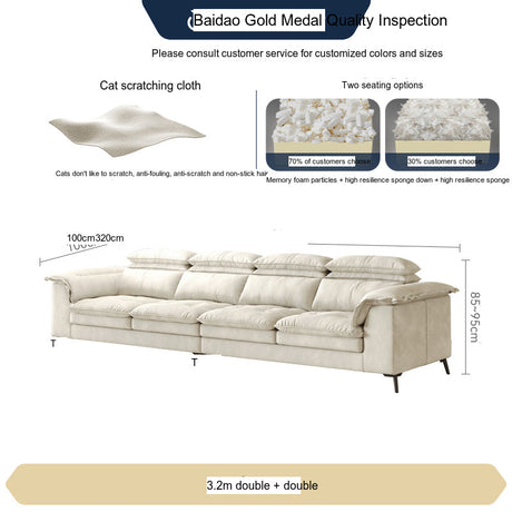 FASATI Jasper Elegant Down-Filled Minimalist Sofa from FASATI