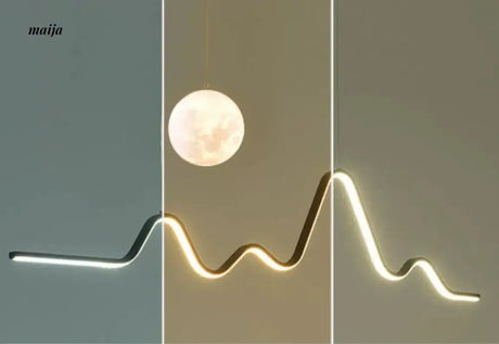 GVG Moon and Mountain Ceiling Lamp from GVG