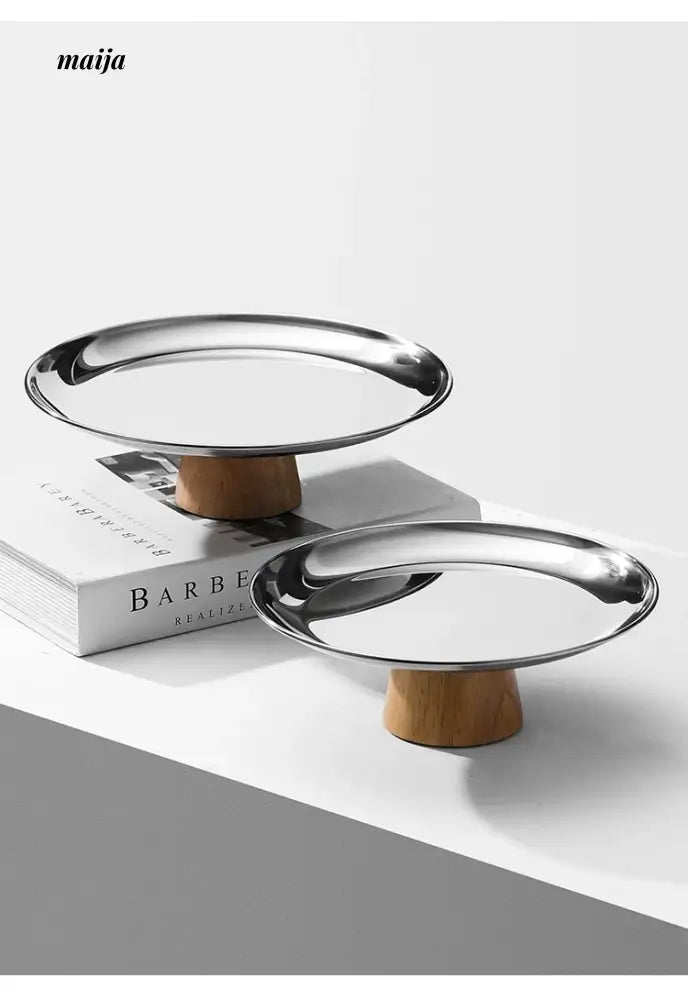 COLLECT TIME Scandinavian Coffee Table with Wooden Base from COLLECT TIME