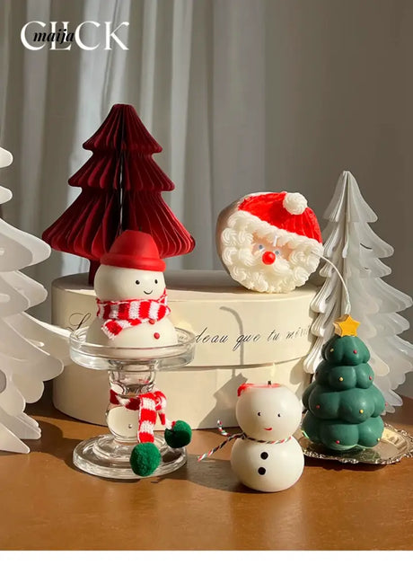 CLICK 3D Snowman Candle for Festive Decor from CLICK
