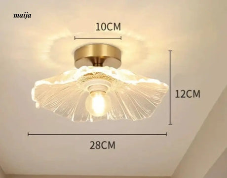 GVG Lotus Leaf Crystal Ceiling Light from GVG