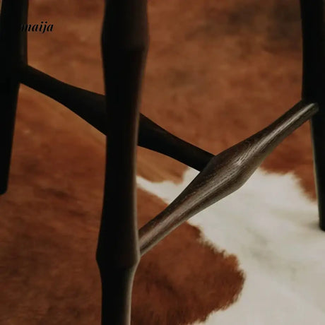 Aiza Solid Wood High Stool from maija