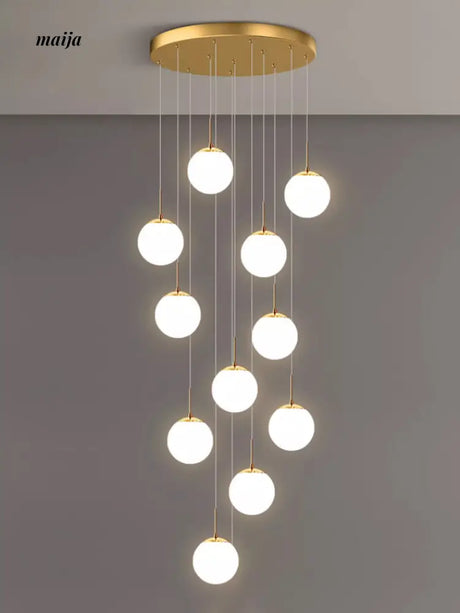 Round Staircase Chandelier from maija