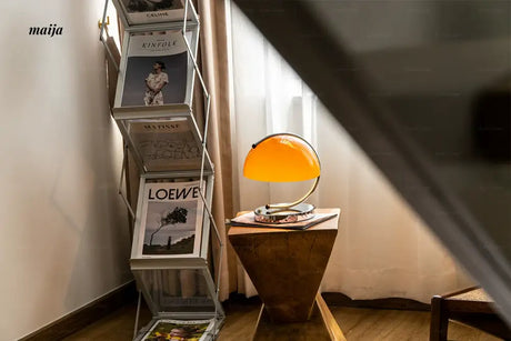 LYNN Orange Table Lamp from Lynn's Lamp