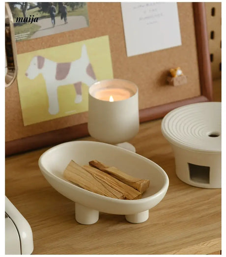 WENSHUO Cream Soap Holder Set from WENSHUO