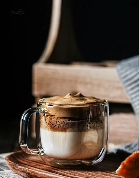 Seulgi DoubleWall Latte Glass Mug from maija