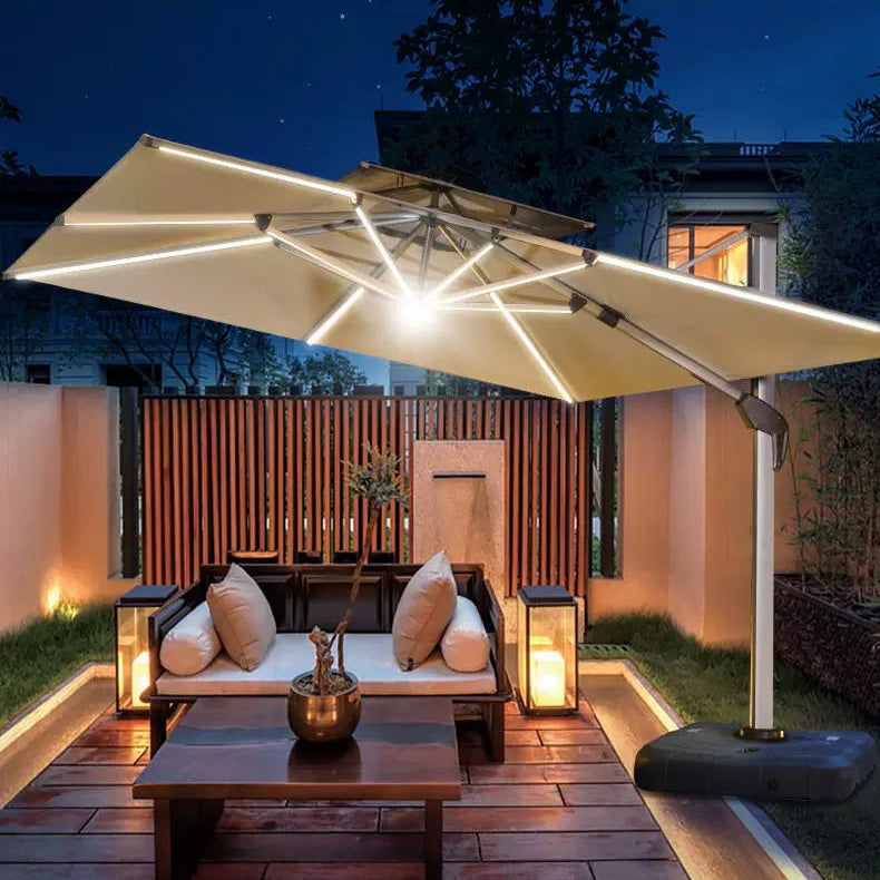 MOJIA Selene Solar-Powered Garden Umbrella with Ambient Glow from MOJIA