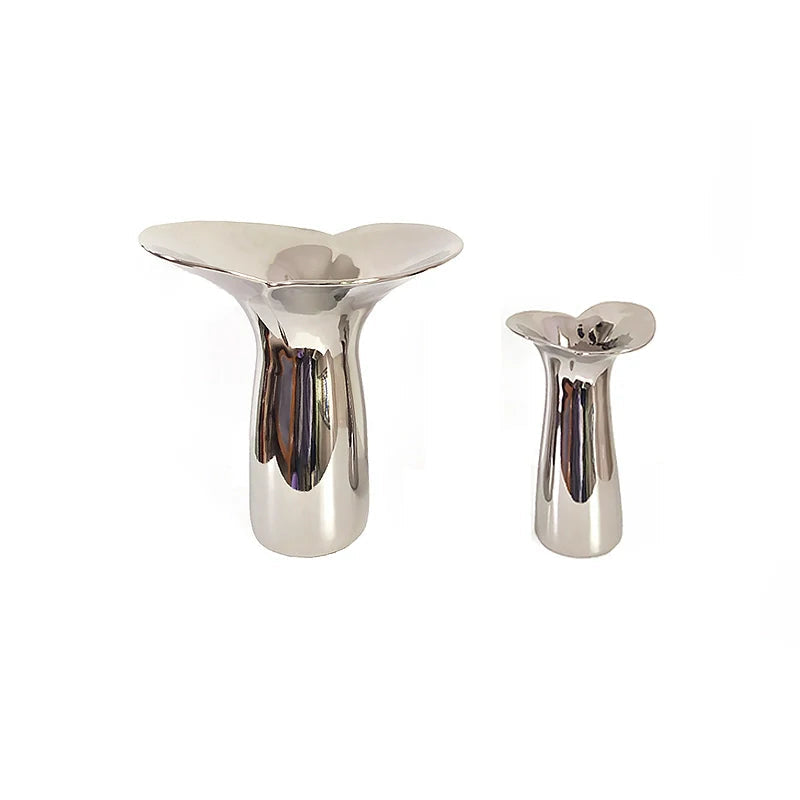 TODAYARTIST Leora Silver Ceramic Loudspeaker for Sophisticated Decor from TODAYARTIST