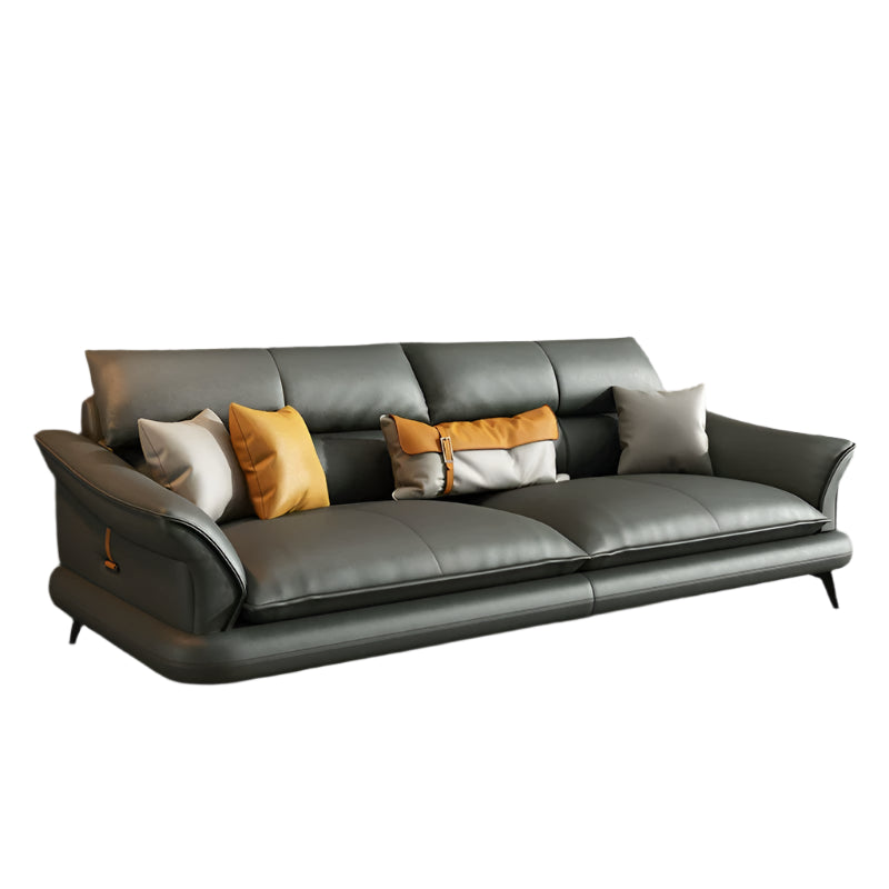 DIPU Hugh Minimalist Leather Modern Sofa from DIPU