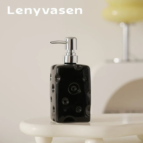 LENYVASEN Soren Shampoo Ceramic Container from LENYVASEN