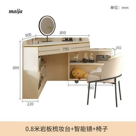 MEIHOUSE Dressing Table Minimalist Storage System Bedroom from MEIHOUSE