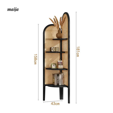 RATTAN CRAFTSMAN Rattan Corner Cabinet from RATTAN CRAFTSMAN