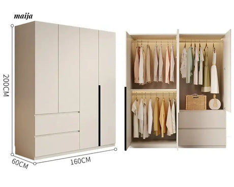 MEIHOUSE Light Luxury Bedroom Large Wardrobe Storage from MEIHOUSE