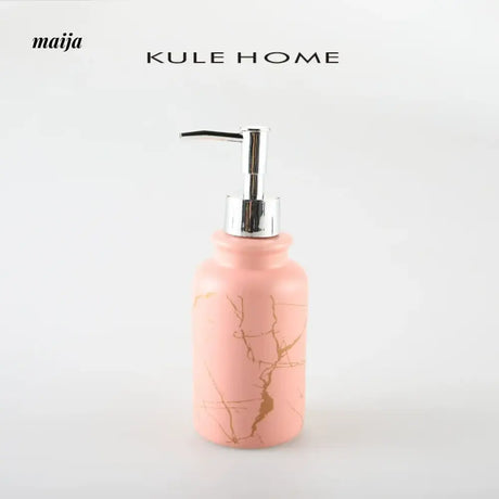 KULE HOME Marble Ceramic Lotion and Soap Dispenser from KULE HOME