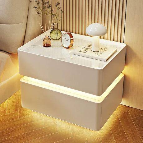 BESTFU Zephyr Smart Bedside Table with Sleek Functionality from BESTFU