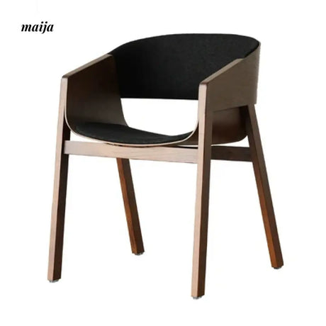 MIKA Armrest Solid Wood Designer Chair from MIKA