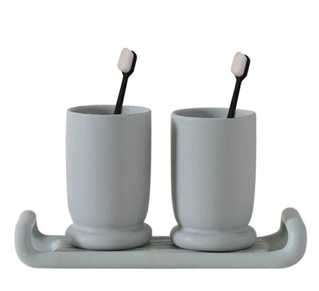 LENYVASEN Celeste Ceramic Bathroom Essentials Set from LENYVASEN